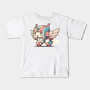 Colourful kawaii mech robot modern illustration Kids T-Shirt